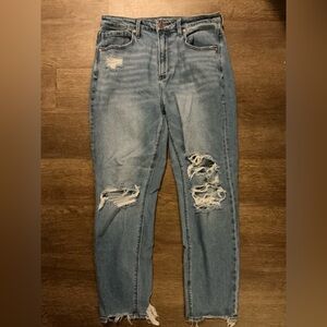 Distressed Blue Women's Jeans